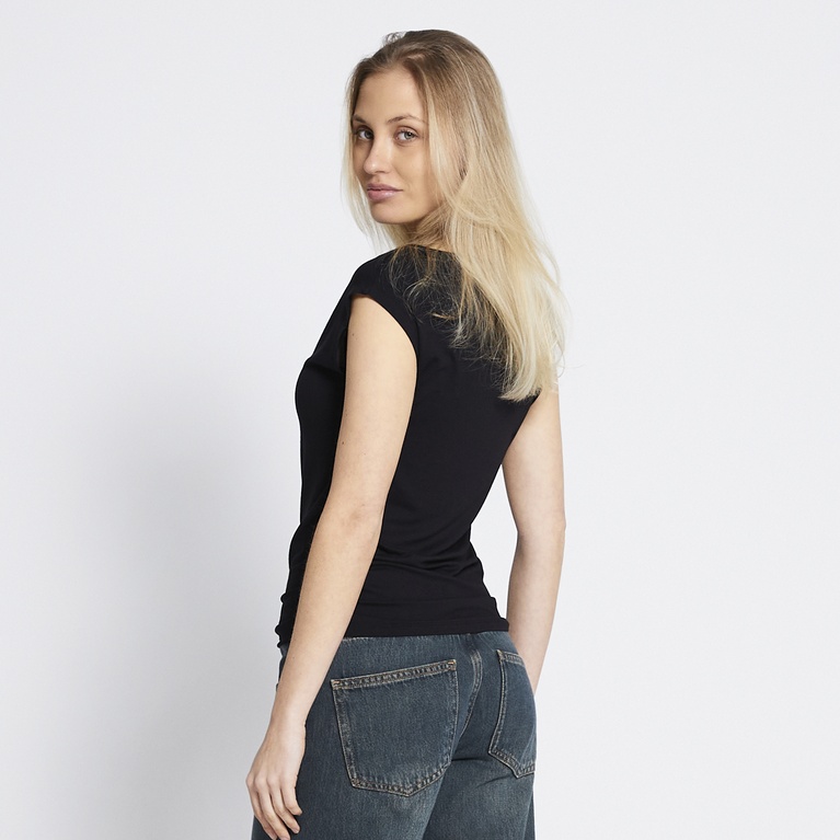 Soft feel top "Livia" Black